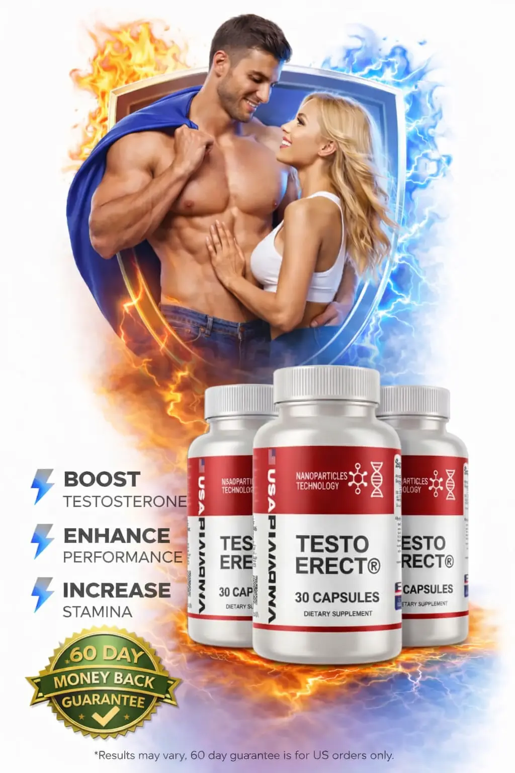 TestoErect premium herbal ingredients for male vitality